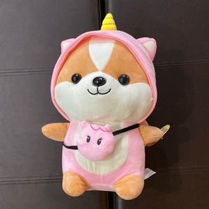 Shiba Inu Unicorn Costume Plush Toy